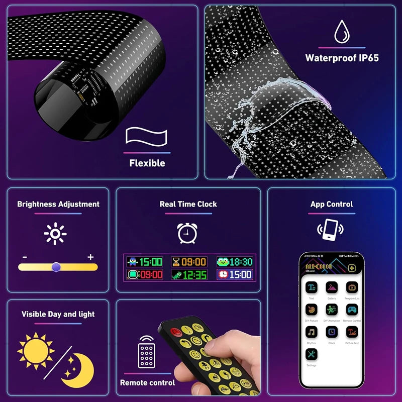 Programmable Windshield LED Display