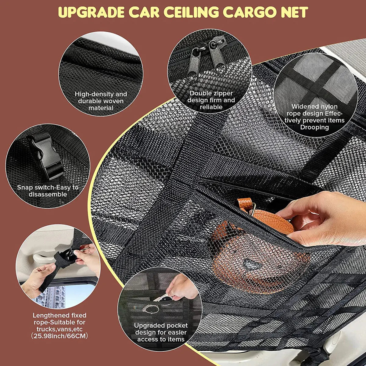 Deluxe Ceiling Cargo Net