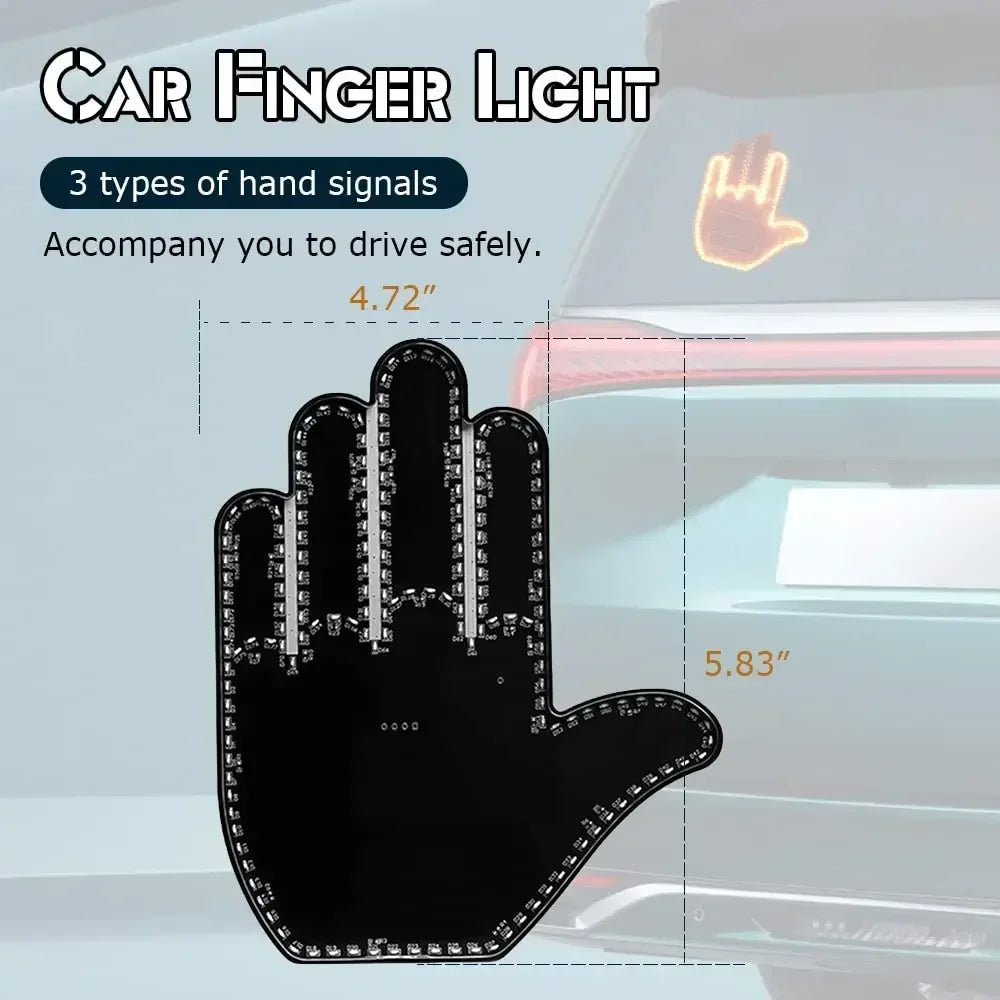LED Gesture Sign - Middle Finger
