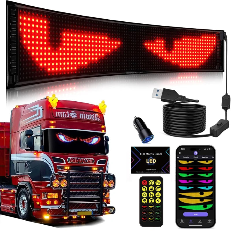 Programmable Windshield LED Display