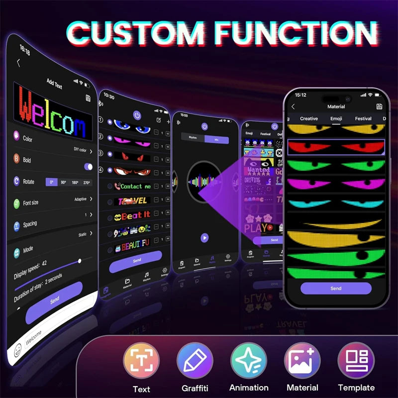 Programmable Windshield LED Display