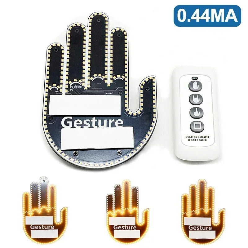 LED Gesture Sign - Middle Finger